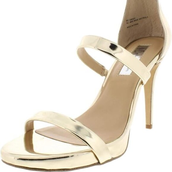 INC International Concepts Womens Sadiee Open Toe Special, Pale Gold, Size 8.0 - Picture 2 of 4